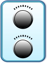 Interactive radio controls on the VHF Tutor software.