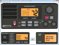 Routine alert demonstrated by Radio Simulator in the VHF DSC TutorPlus package.