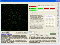 Interactive practice in calculating course, speed and CPA of targets.